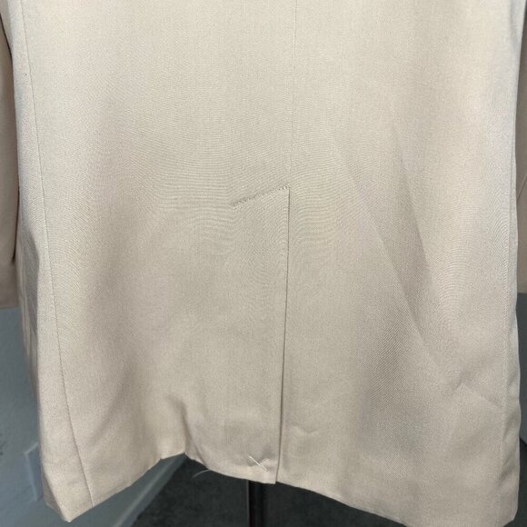 Denim 24/7 Women's Beige Classic Fit Blazer Single Breasted Career Office 12W - Picture 4 of 7